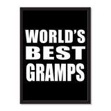 World's Best Gramps - Portrait Frame Photo Tile