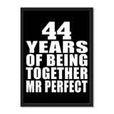 44 Years Of Being Together Mr Perfect - Portrait Frame Photo Tile