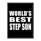 World's Best Step Son - Portrait Frame Photo Tile