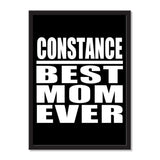 Constance Best Mom Ever - Portrait Frame Photo Tile