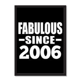 Fabulous Since 2006 - Portrait Frame Photo Tile