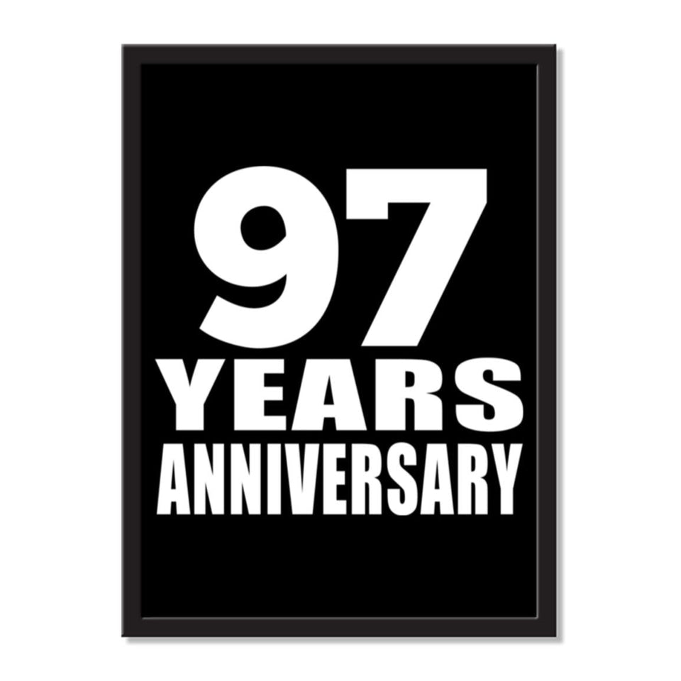 97 Years Anniversary - Portrait Frame Photo Tile