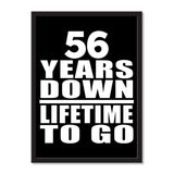 56 Years Down Lifetime To Go - Portrait Frame Photo Tile