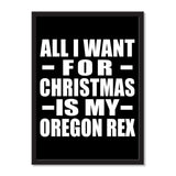 All I Want For Christmas Is My Oregon Rex - Portrait Frame Photo Tile