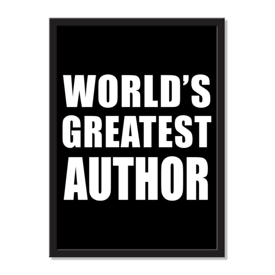 World's Greatest Author - Portrait Frame Photo Tile