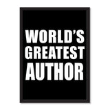World's Greatest Author - Portrait Frame Photo Tile