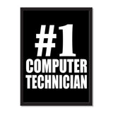 Number One #1 Computer Technician - Portrait Frame Photo Tile