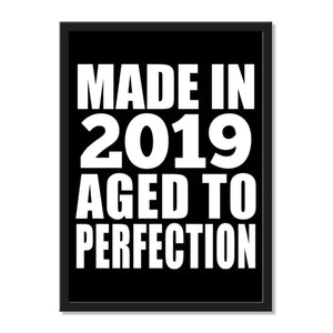 Made In 2019 Aged to Perfection - Portrait Frame Photo Tile