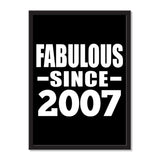 Fabulous Since 2007 - Portrait Frame Photo Tile