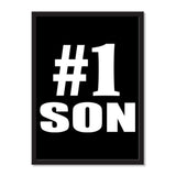 Number One #1 Son - Portrait Frame Photo Tile