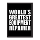 World's Greatest Equipment Repairer - Portrait Frame Photo Tile