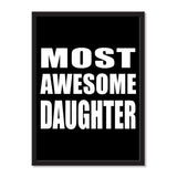 Most Awesome Daughter - Portrait Frame Photo Tile