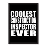 Coolest Construction Inspector Ever - Portrait Frame Photo Tile