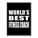 World's Best Fitness Coach - Portrait Frame Photo Tile