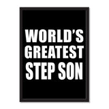 World's Greatest Step Son - Portrait Frame Photo Tile