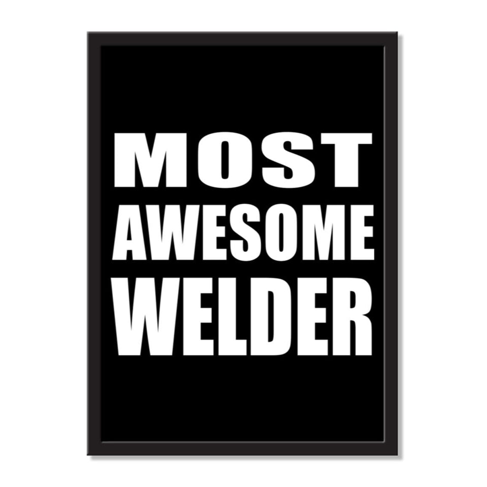 Most Awesome Welder - Portrait Frame Photo Tile