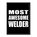 Most Awesome Welder - Portrait Frame Photo Tile