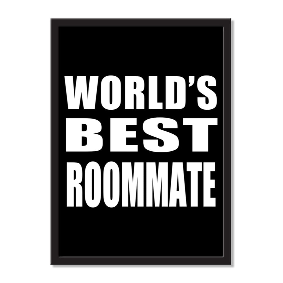 World's Best Roommate - Portrait Frame Photo Tile