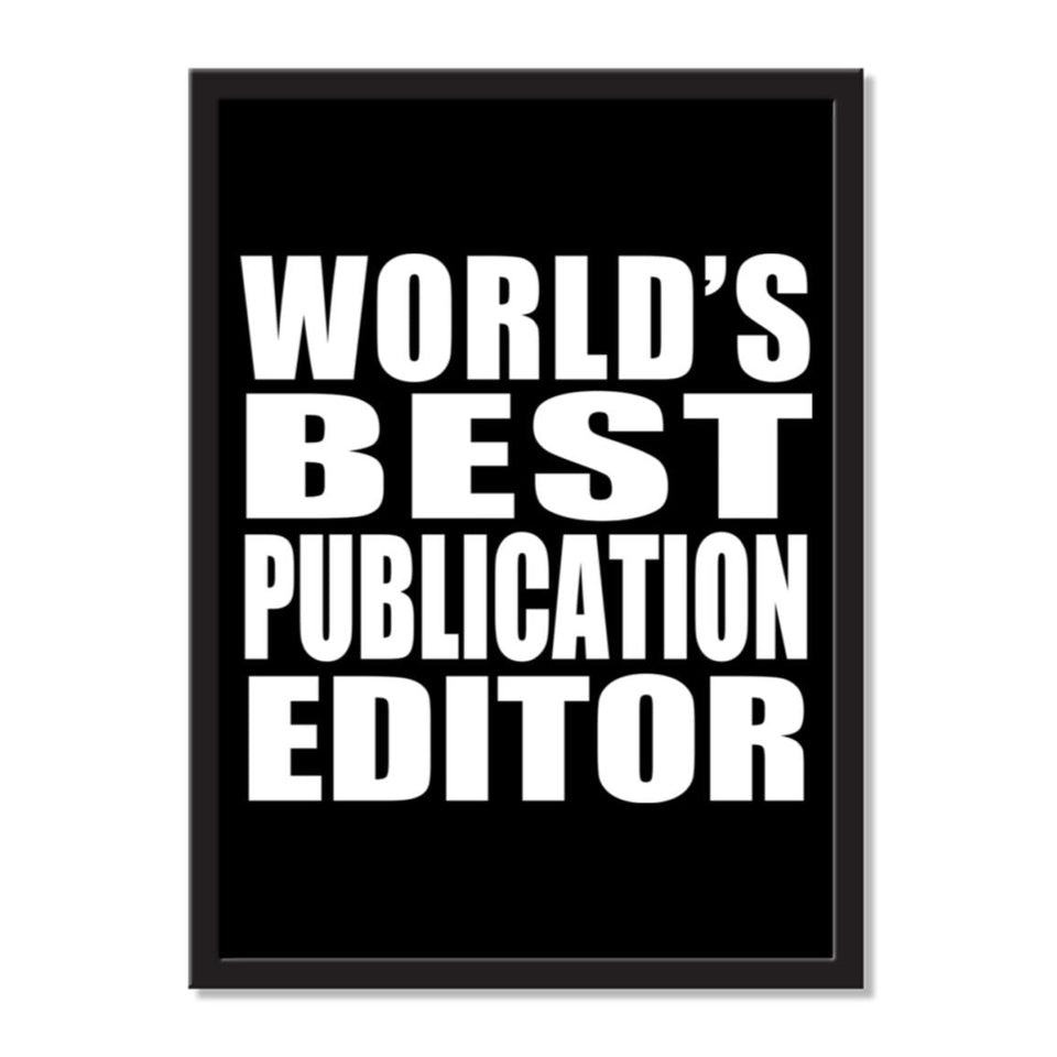 World's Best Publication Editor - Portrait Frame Photo Tile