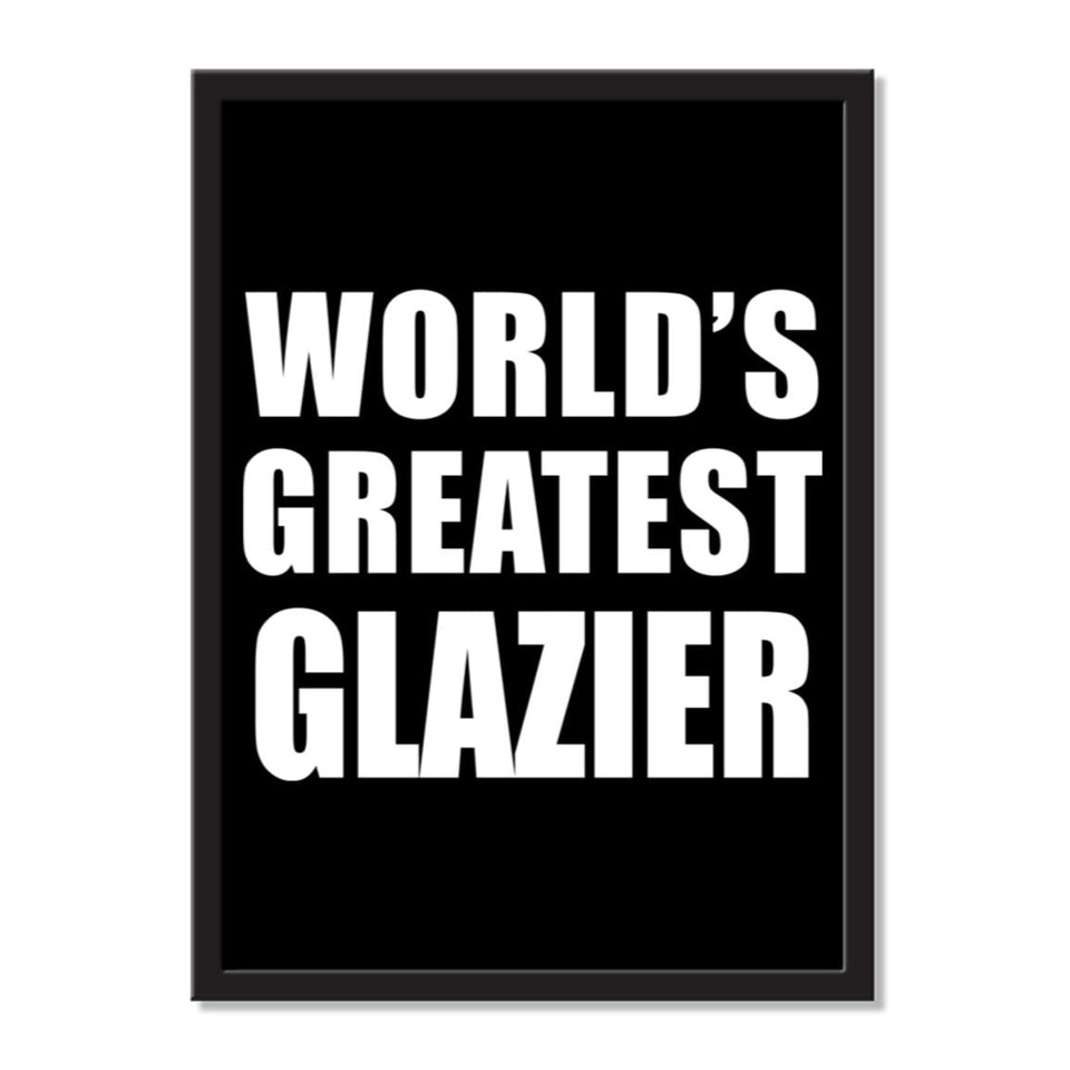 World's Greatest Glazier - Portrait Frame Photo Tile