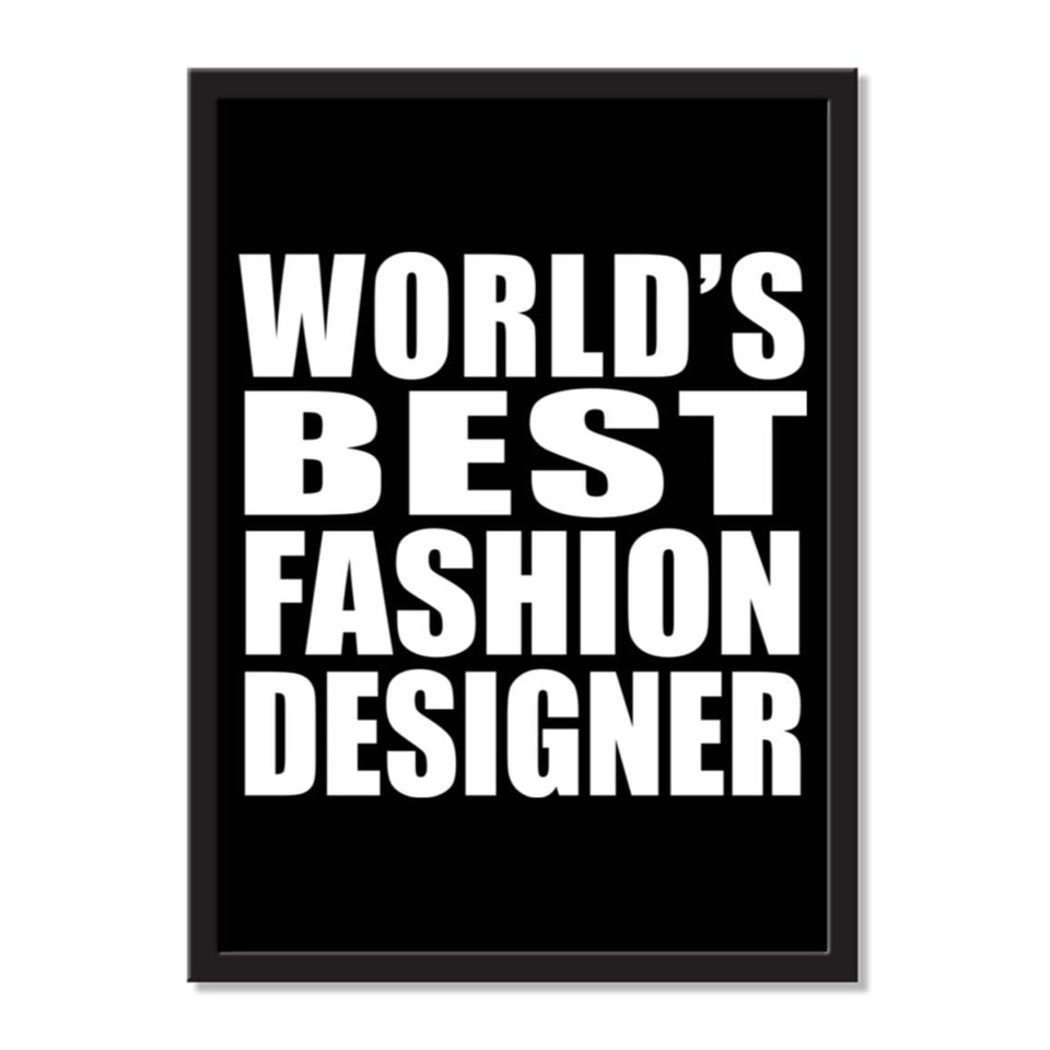 World's Best Fashion Designer - Portrait Frame Photo Tile