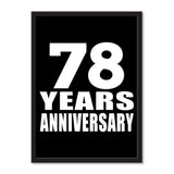 78 Years Anniversary - Portrait Frame Photo Tile