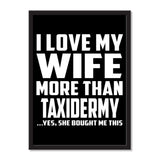I Love My Wife More Than Taxidermy ...Yes, She Bought Me This - Portrait Frame Photo Tile