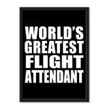 World's Greatest Flight Attendant - Portrait Frame Photo Tile