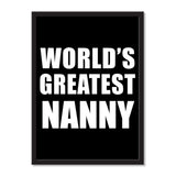World's Greatest Nanny - Portrait Frame Photo Tile