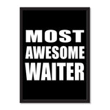 Most Awesome Waiter - Portrait Frame Photo Tile