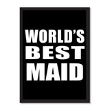 World's Best Maid - Portrait Frame Photo Tile