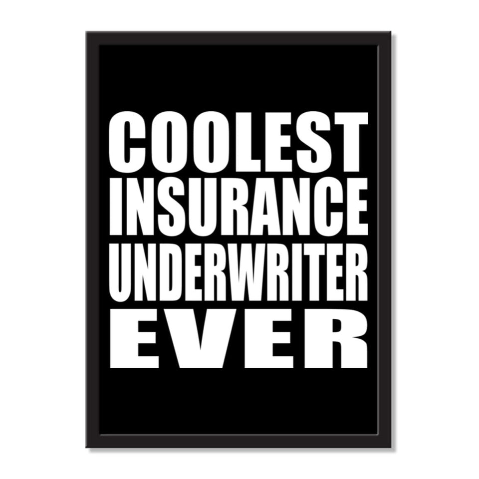 Coolest Insurance Underwriter Ever - Portrait Frame Photo Tile