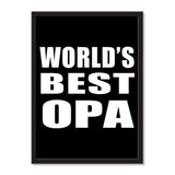 World's Best Opa - Portrait Frame Photo Tile