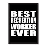 Best Recreation Worker Ever - Portrait Frame Photo Tile
