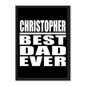 Christopher Best Dad Ever - Portrait Frame Photo Tile