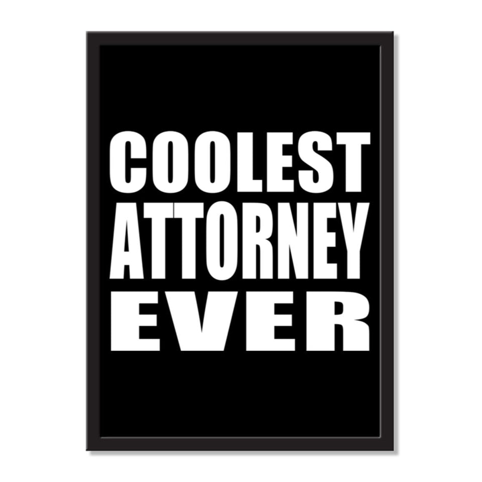 Coolest Attorney Ever - Portrait Frame Photo Tile