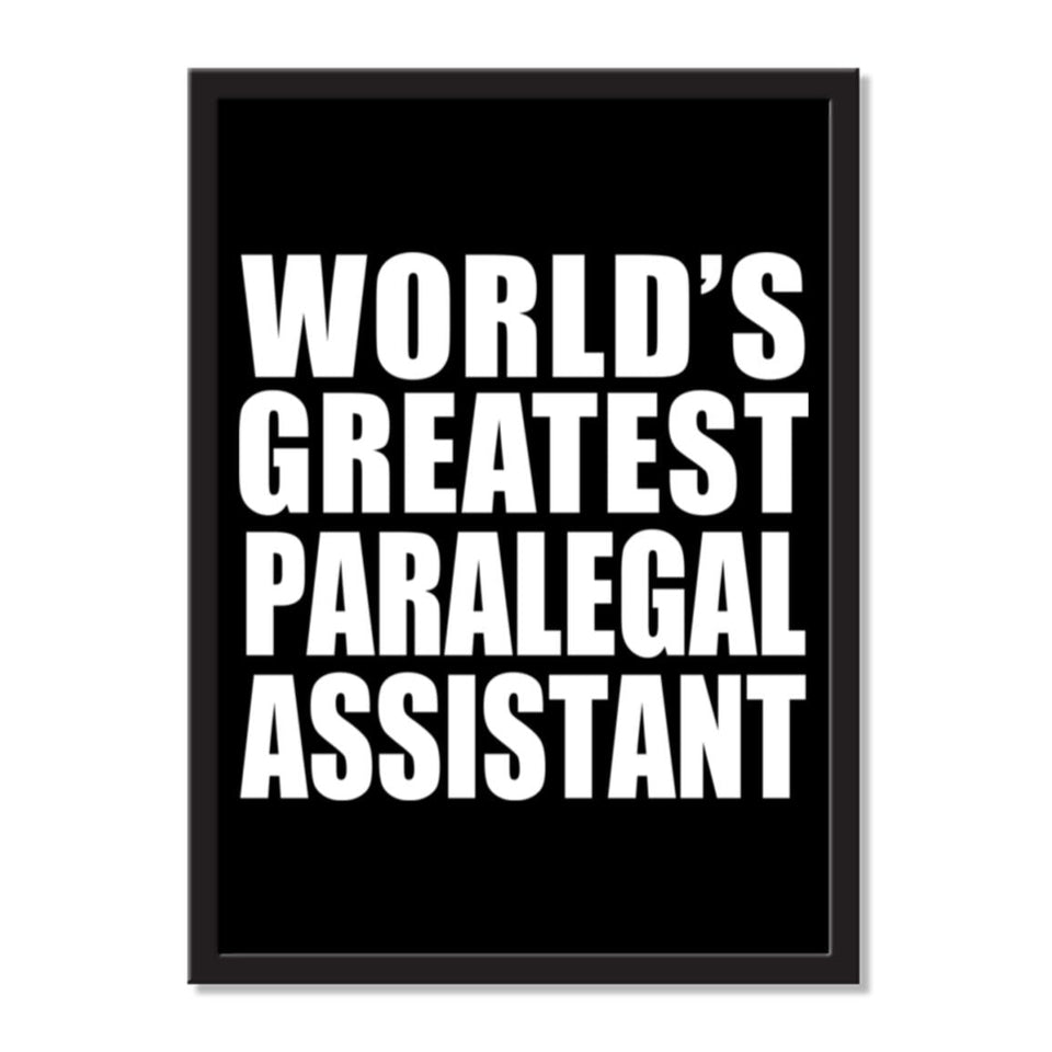 World's Greatest Paralegal Assistant - Portrait Frame Photo Tile