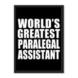 World's Greatest Paralegal Assistant - Portrait Frame Photo Tile