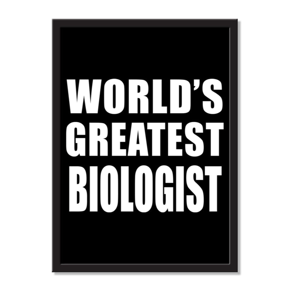World's Greatest Biologist - Portrait Frame Photo Tile