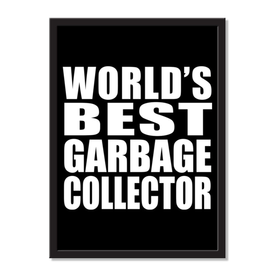 World's Best Garbage Collector - Portrait Frame Photo Tile