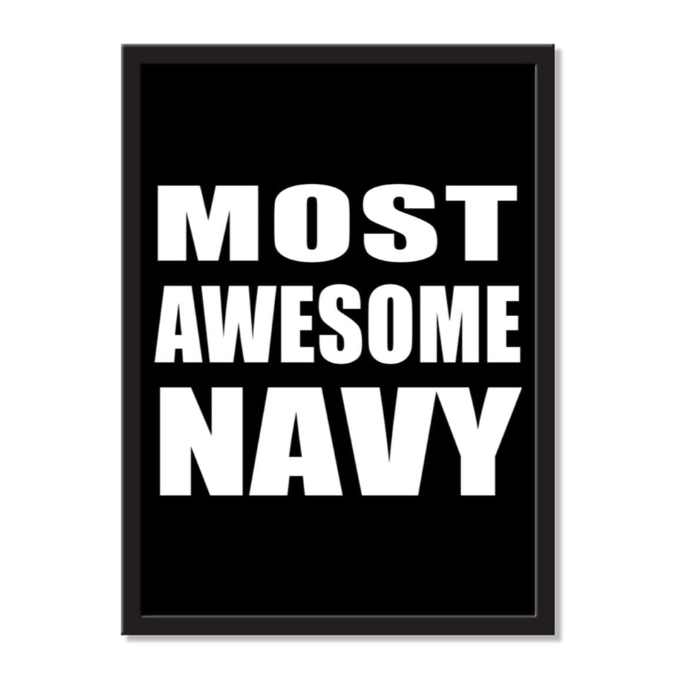 Most Awesome Navy - Portrait Frame Photo Tile