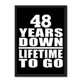 48 Years Down Lifetime To Go - Portrait Frame Photo Tile