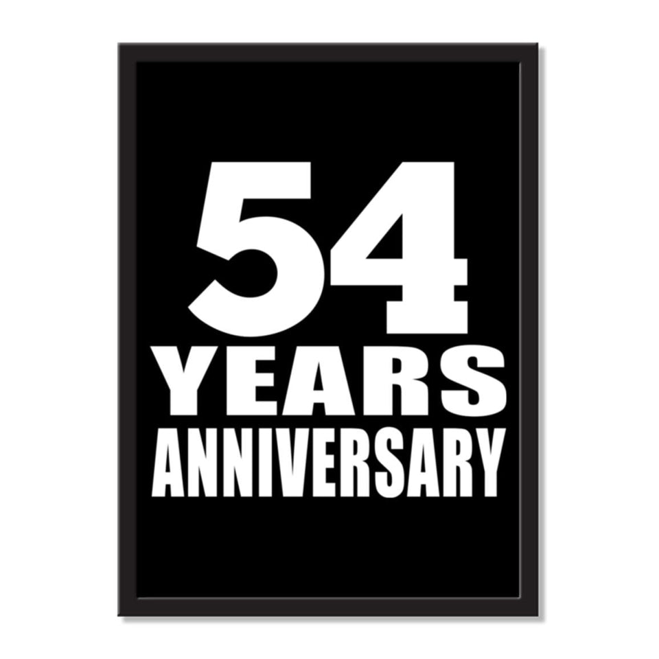 54 Years Anniversary - Portrait Frame Photo Tile