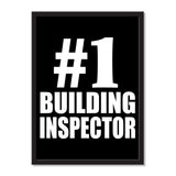 Number One #1 Building Inspector - Portrait Frame Photo Tile