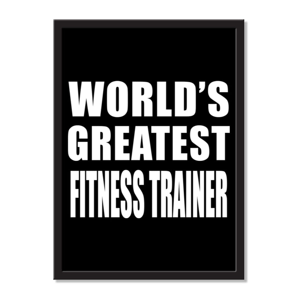World's Greatest Fitness Trainer - Portrait Frame Photo Tile