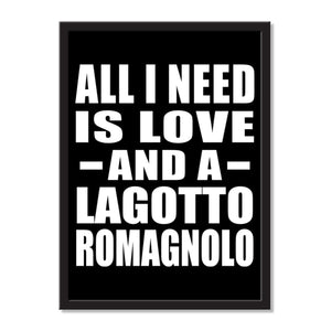 All I Need Is Love And A Lagotto Romagnolo - Portrait Frame Photo Tile