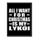 All I Want For Christmas Is My Lykoi - Portrait Frame Photo Tile