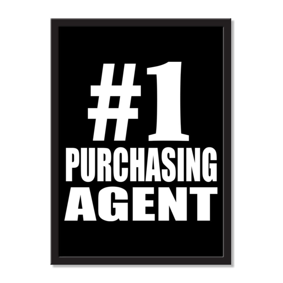 Number One #1 Purchasing Agent - Portrait Frame Photo Tile