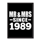 Mr & Mrs Since 1989 - Portrait Frame Photo Tile