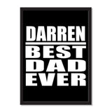 Darren Best Dad Ever - Portrait Frame Photo Tile
